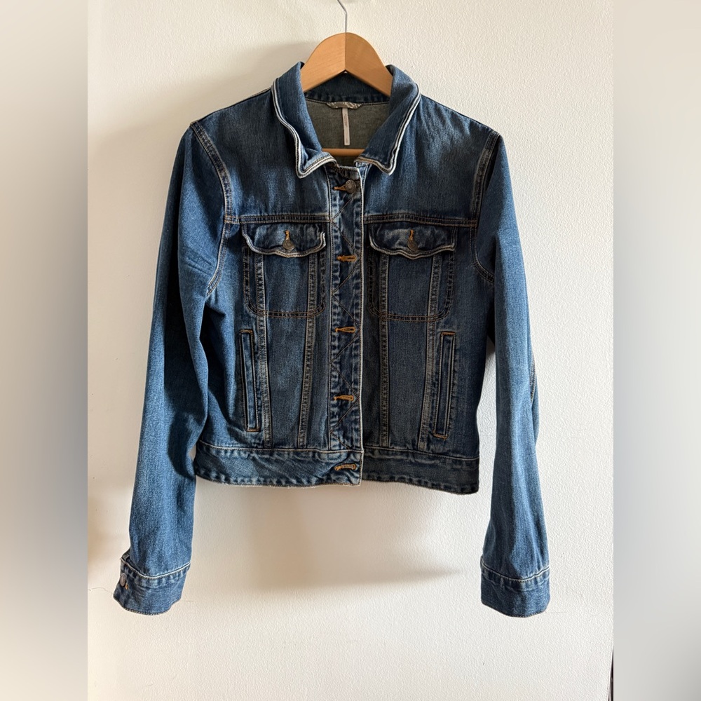 Free People Blue Denim Jacket